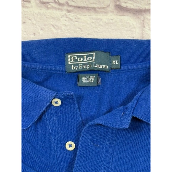 Polo Ralph Lauren Mens Golf Shirt Pique Fabric Size XL Color Block Short Sleeve‎ - Picture 8 of 11